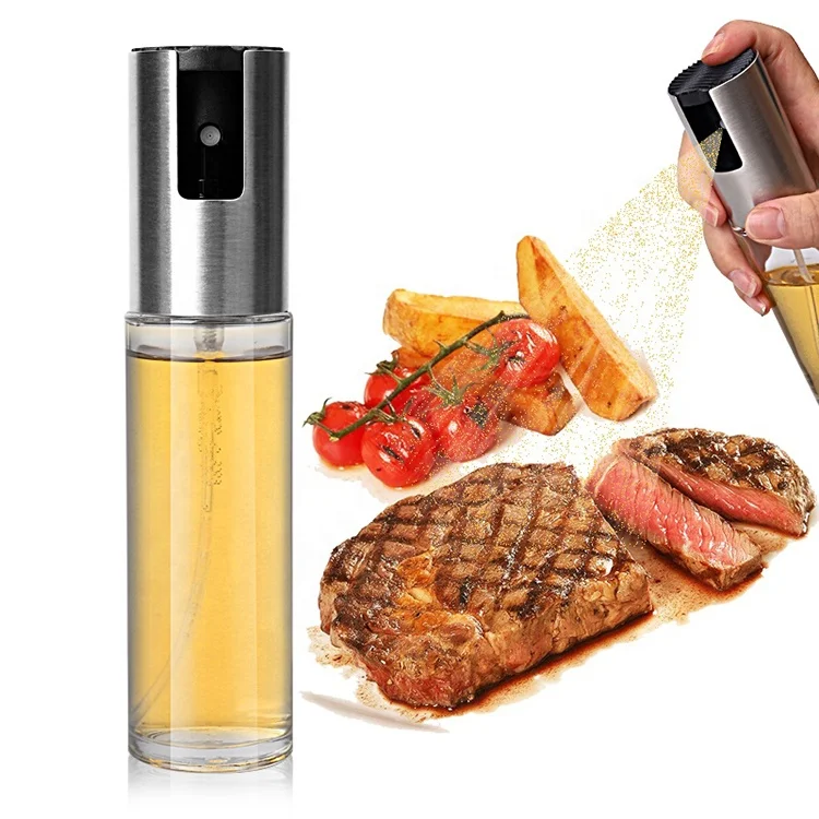 Сберегающий кухонный пульверизатор для оливкового масла из нержавеющей стали стеклянная бутылка приготовления пищи барбекю кухонные принадлежности