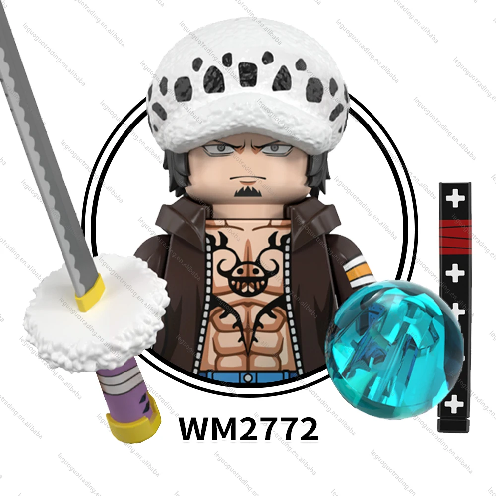 WM6190 Dracule Mihawk Buggy Trafalgar D. Water Law Sir Crocodile Boa Hancock Jinbe Donquixote Rosinante Building Block Kids Toys