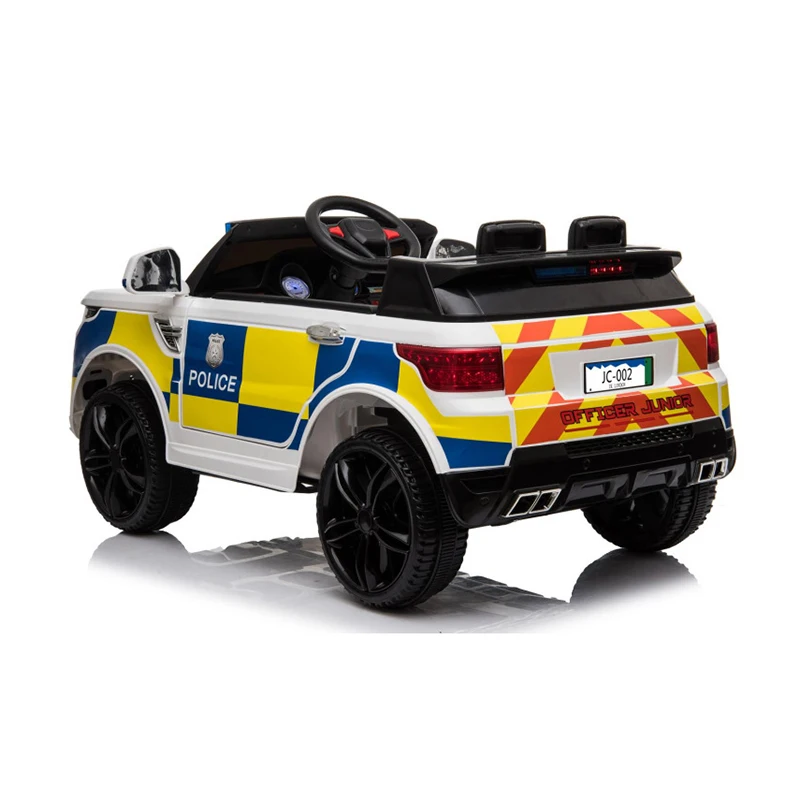 POLICE RANGE ROVER STYLE SUV 4X412V RIDE ON BLACK