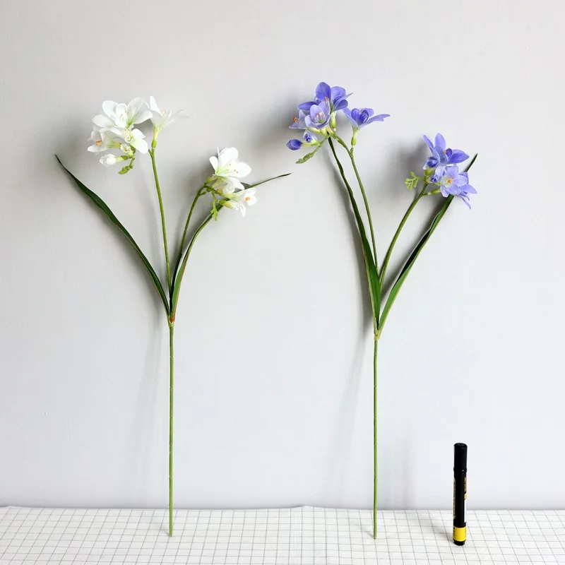 real touch Two-fork feel moisturizing fragrant shenlan Wedding home Arrange flowers potted fasciole Artificial flower orchid