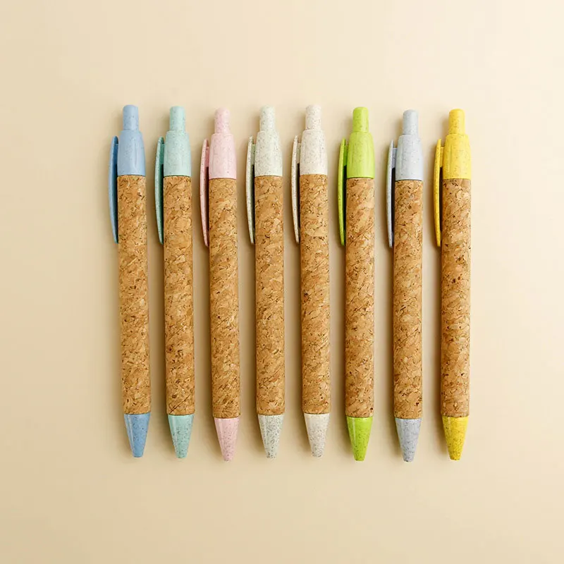 LABON Gift Wholesale Eco Friendly Kraft Paper Recycled Ballpoint Pen With Paper Advertising
