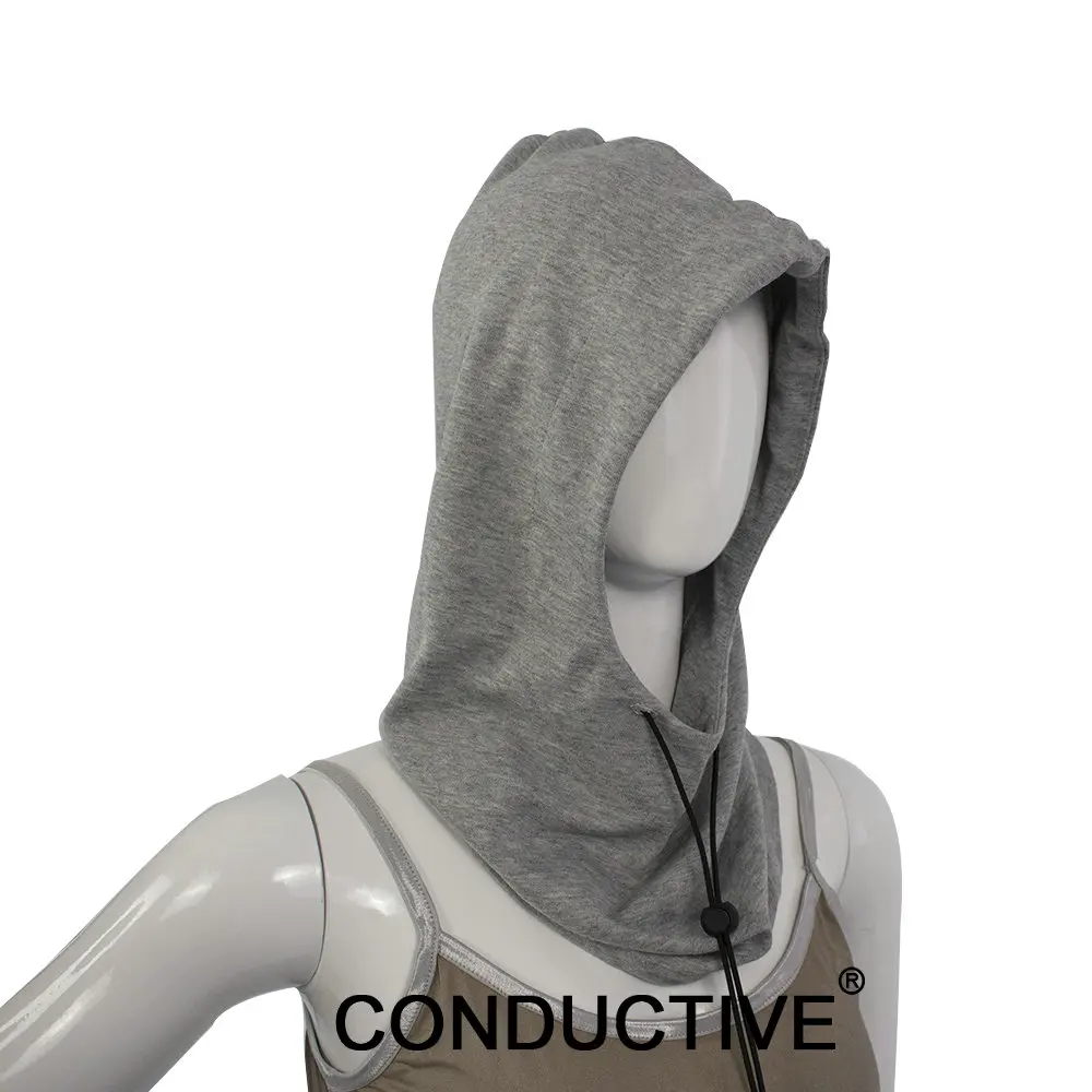 EMF Protection Hood, Faraday Hat, 5G Blocking, RF Shielding, WiFi Shield, Brain Coat, Grey