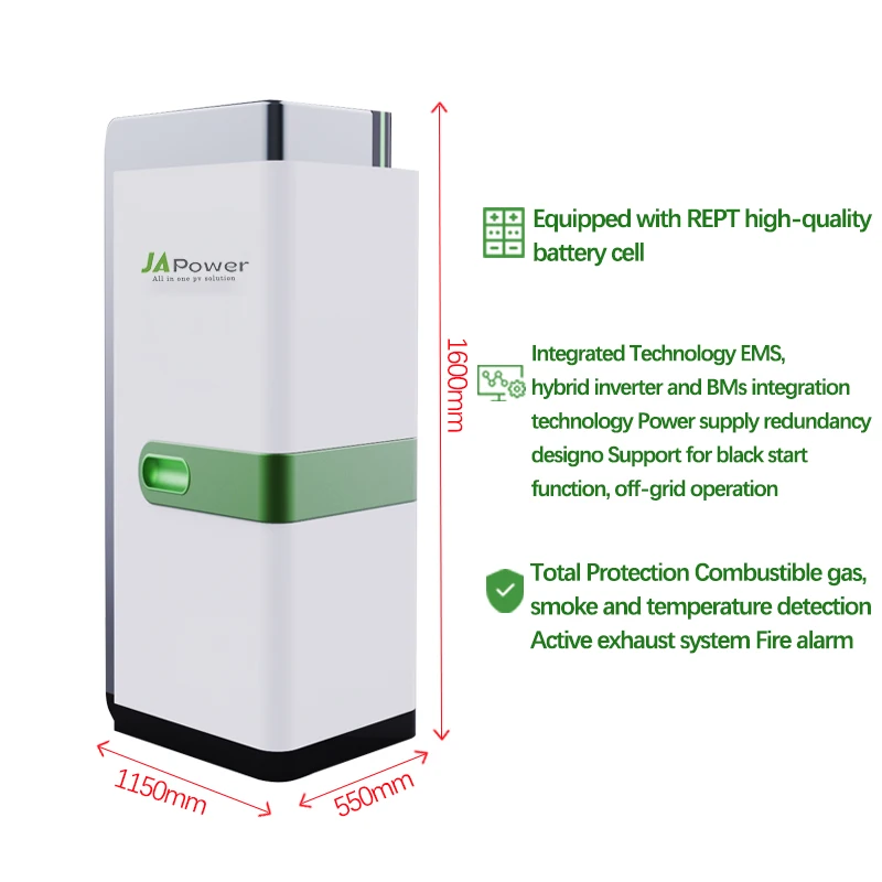 All in One Energy Storage System Deye 25KW Three Phase Hybrid Inverter High Voltage 50kwh Li-ion Battery 8000 Times Cycle Life