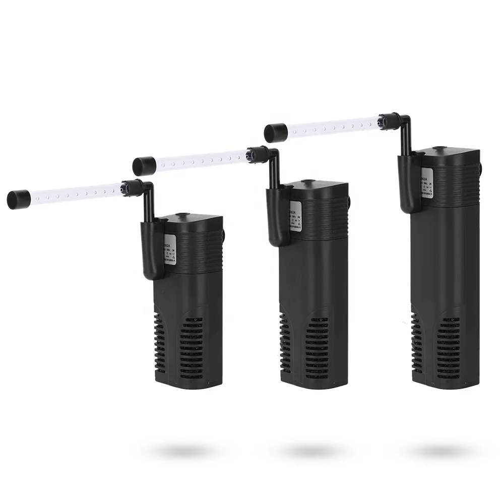 3 In 1 Fish Tank Filter Aquarium Oxygen Pump Fish Manure Cleaning Tool Multifunctional