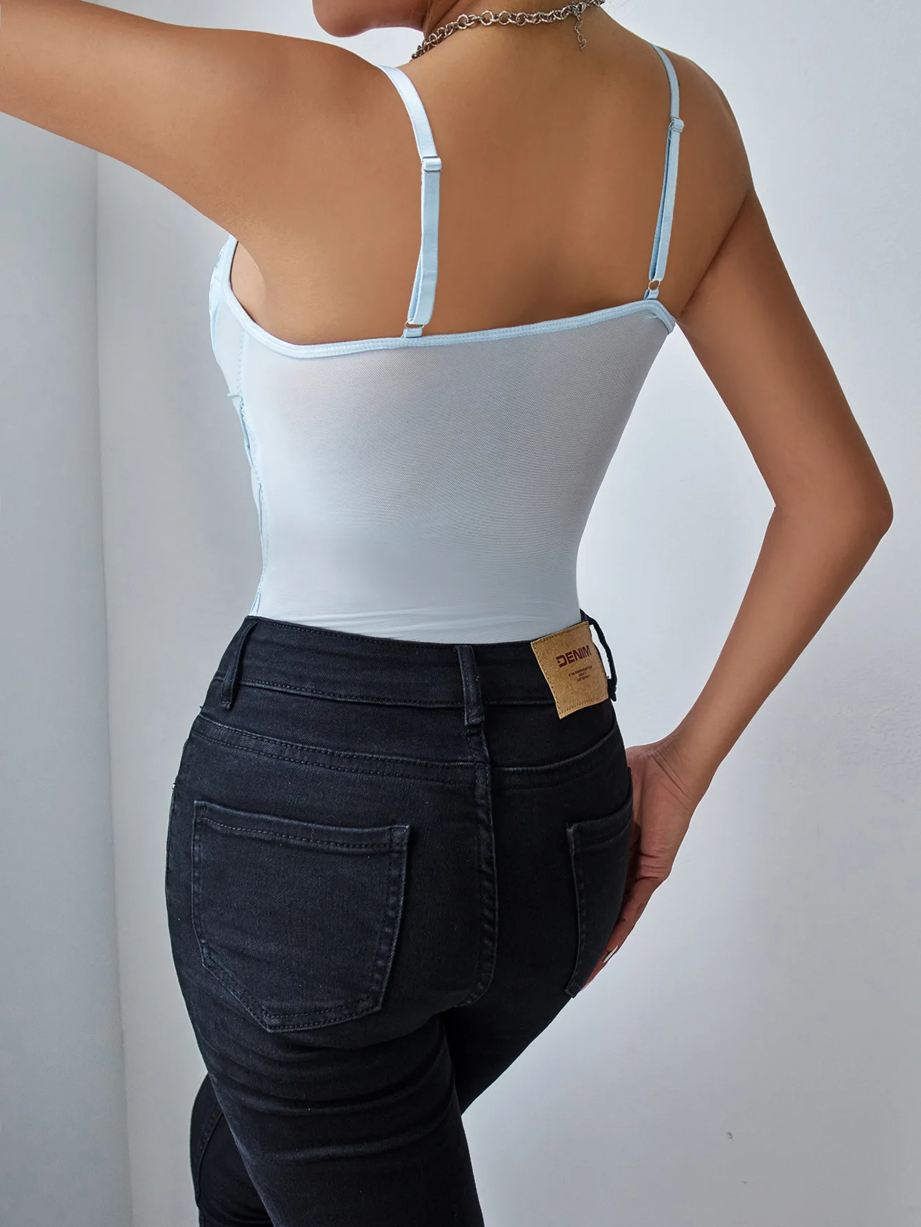 New sexy embroidered crop top women nighty lace lingerie corset bustier bodysuit