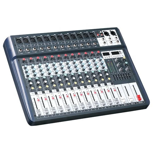 studio master audio mini mixer LD12 professional 12 channeL audio mixer with MP3 in good sell
