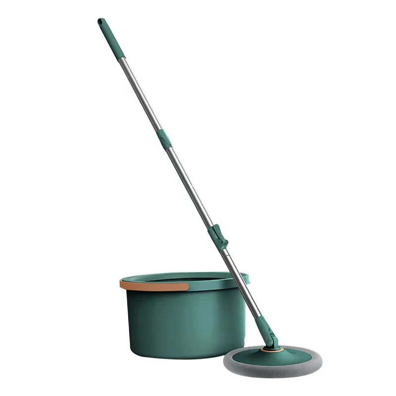 Topwill Flat Quick Clean Mops 360 Microfiber Telescopic Floor Dust Cleaning Water Squeeze Mop With Bucket Dry and Wet Rotary Mop
