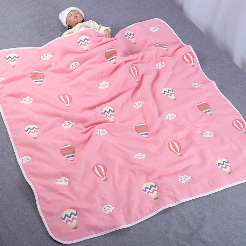 Lovely Cotton Gauze Ten-Layers baby children Quilt Baby Thickened Blanket Towel bed baby nap sleeping Air conditioning room