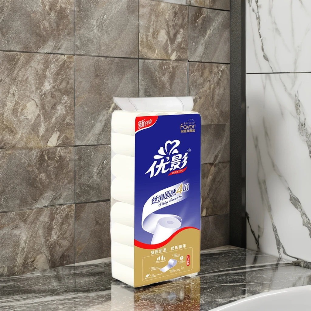 Best Price Wholesale Cheap Virgin Wood Pulp Customized 2Ply roll paper Household 300Sheets Toilet Tissue Paper