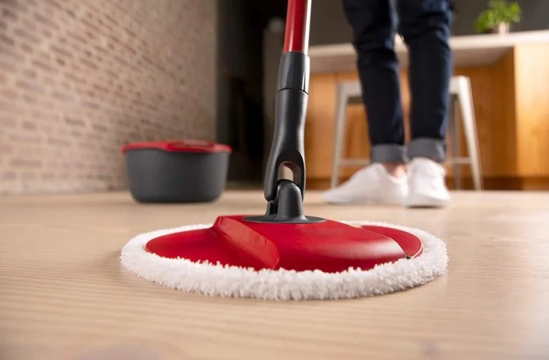 House Cleaning Products Round Microfiber Scrubber Mop Pad Replacement for Vileda Spin & Clean Mop