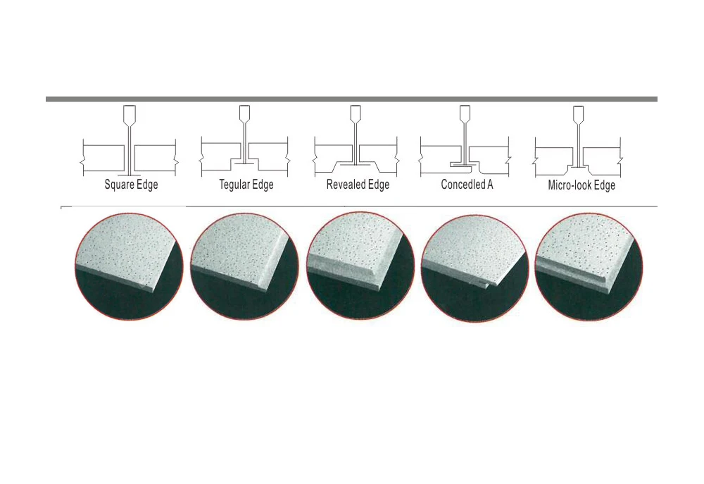 mineral fiber ceiling board with pinehole texture