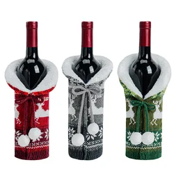 Gorgeous Christmas Decorative Wine Bottle Cover: Elevate Your Party with Festive Vibes and Charm!