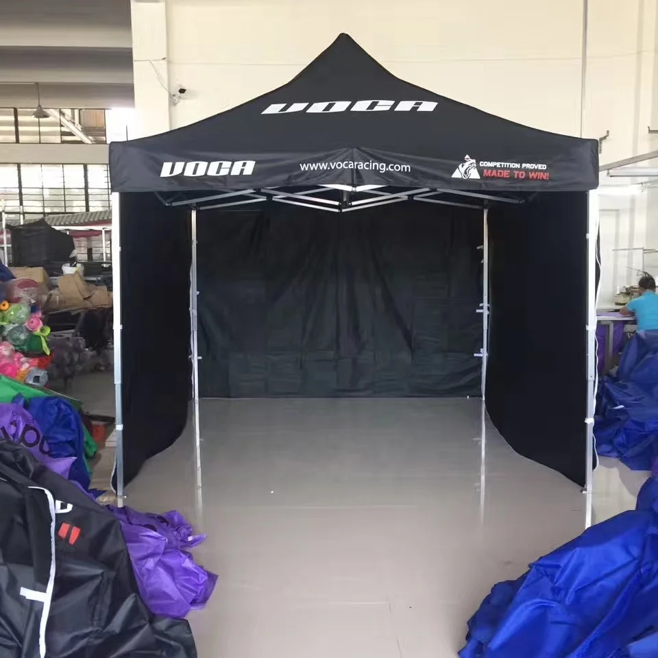 Outdoor all seasons waterproof custom popup logo printed high quality folding trade show tent gazebo canopy tent