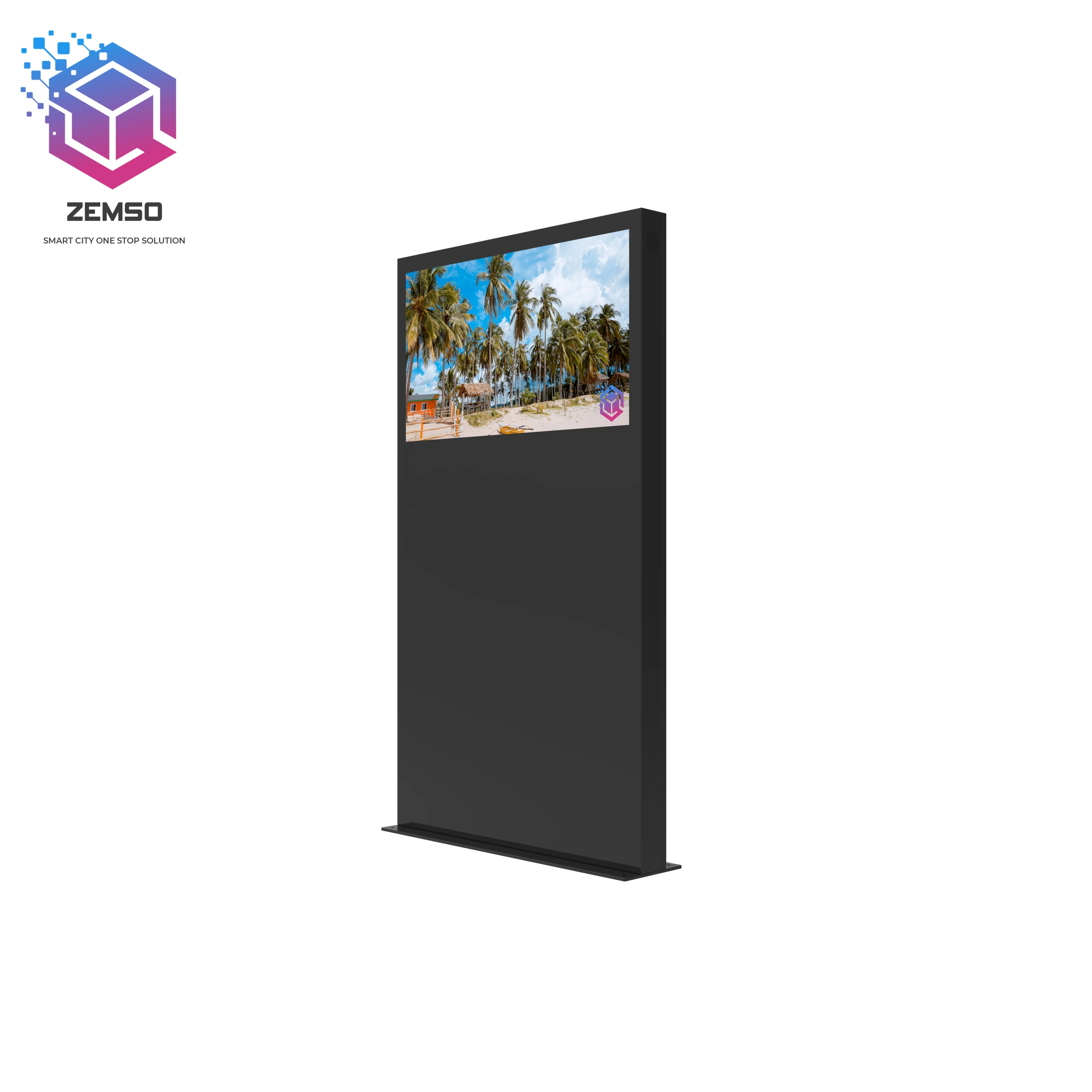 Outdoor Waterproof 55 Inch Outdoor Lcd Tv Wall Equipment Video Monitor Totem Machine Advertising Screen Display