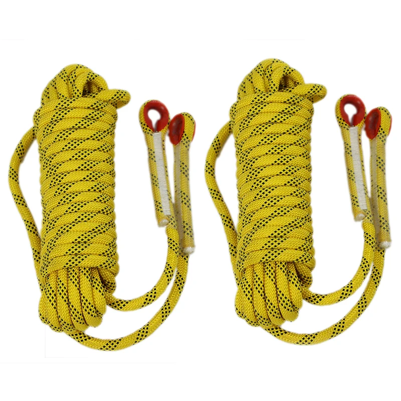 8mm 10mm 10.5mm 11mm 12mm 14mm Static Outdoor Rock Climbing Rope, Fire Escape Safety Rappelling Rope