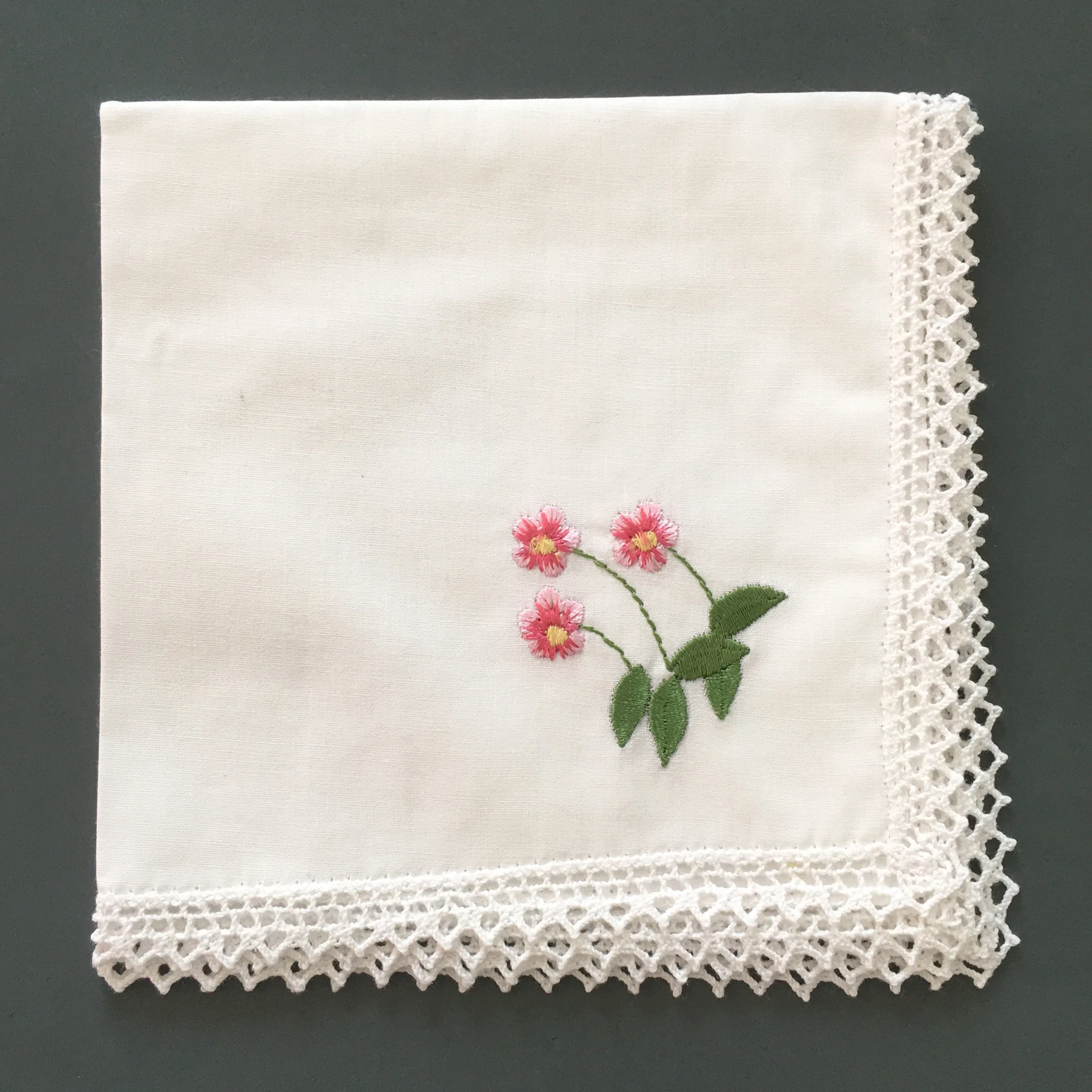 girls widely used cotton embroidered handkerchief