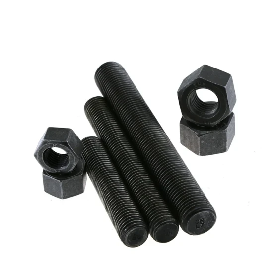 DIN976 ASTM a193 b7 Stud Bolt Grade 10.9 Thread Rod Full thread For Construction Building Black Oxide Threaded Bar