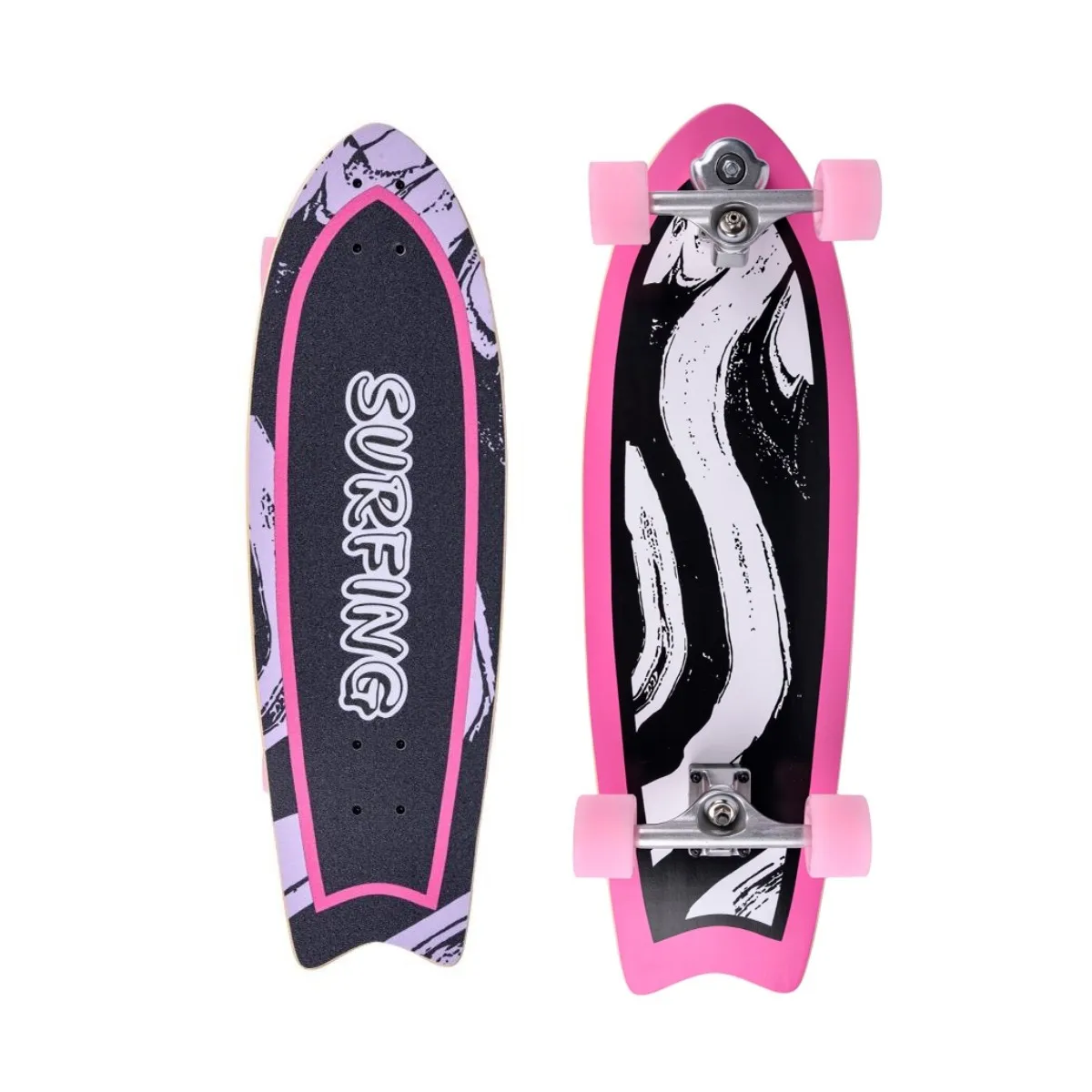 Скейтборд Land surfboard с четырьмя колесами, скейтборд для взрослых, профессиональная тренировка