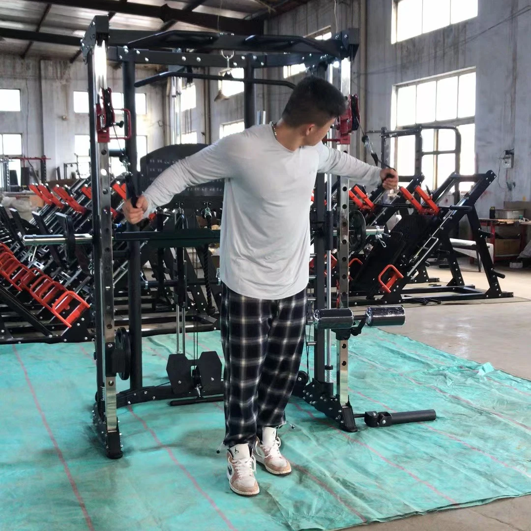 NEW HOT sale Fitness equipment Multi functional Smith Machine power cage leg press  commercial fitness rack