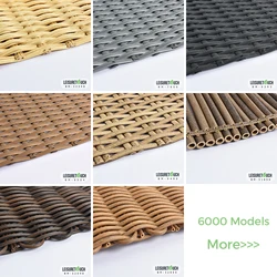 LTR Prefab House Cheap Garden Outdoor Dining Furniture Poly Synthetic Rattan Weaving Material Artificial Plastic Rattan Roll