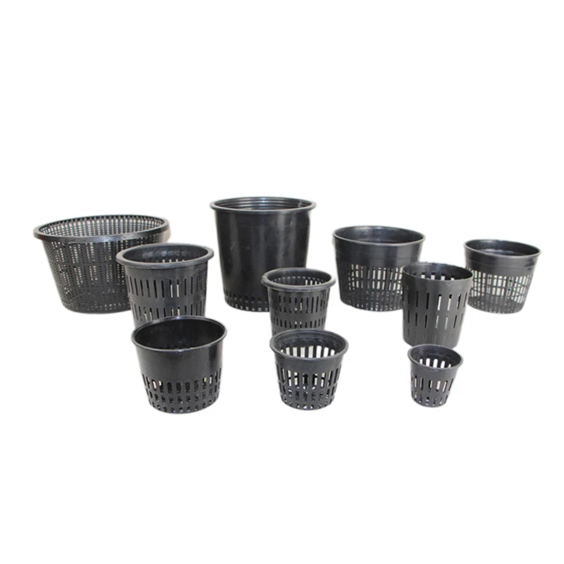
High quality plastic PP planting net cup soilless tube box cheap type hydroponic equipment cultivation net planting cup 