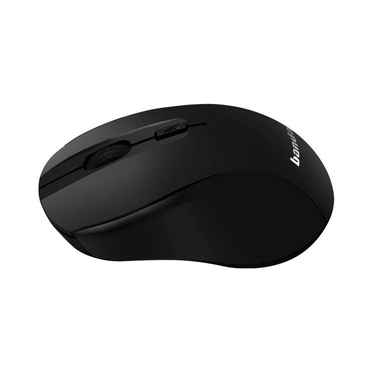 Wholesale Ultra Thin Computer Mouse with USB Receiver Wireless Mouse for PC Computer 1600 DPI 2.4ghz Black Battery Color Box