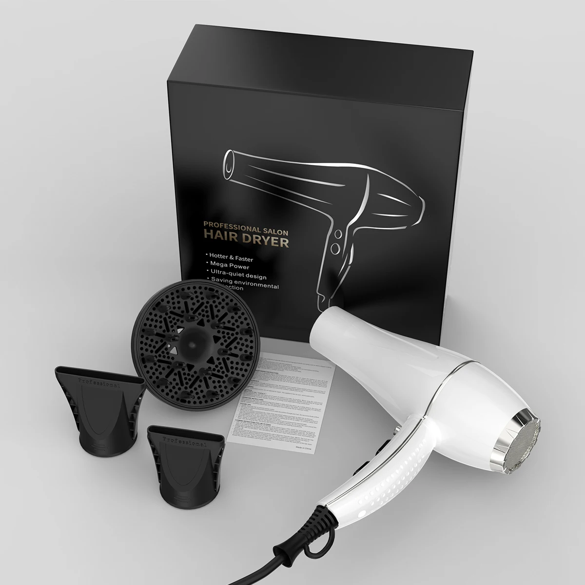 Factory Priced Wall-Mounted Electric Hair Dryer for Salons One Press Cool Shot with Negative Ionic Blow High Quality Hair Dryer