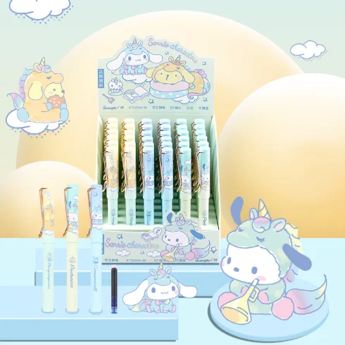 Sanrio Pacha ручка для собак стираемый синий студенческий протягивает EF Темный кончик сменный чернильный