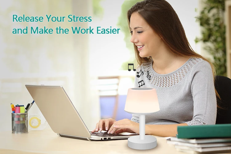 Небольшой размер, качественный пользовательский динамик, портативный умный сенсорный беспроводной динамик, светодиодная лампа, оптовая продажа RGB, наружные Беспроводные динамики