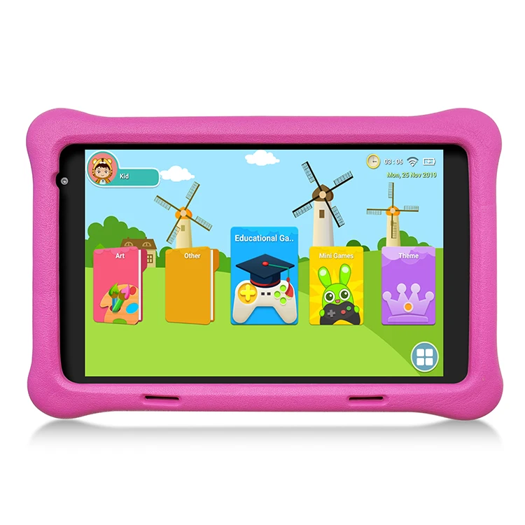 Hot  high quality Children tablet 8 inch android quad core cheap tablet pc for kids education and gaming tablet wifi