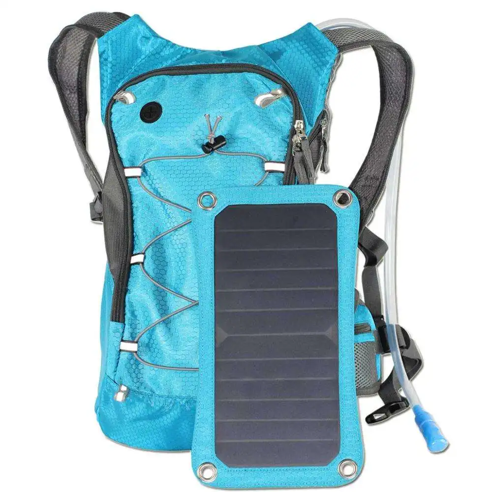 Solar Backpack Charger Water Resistant Solar Panel for Smartphones USB Charging Solar Backpack