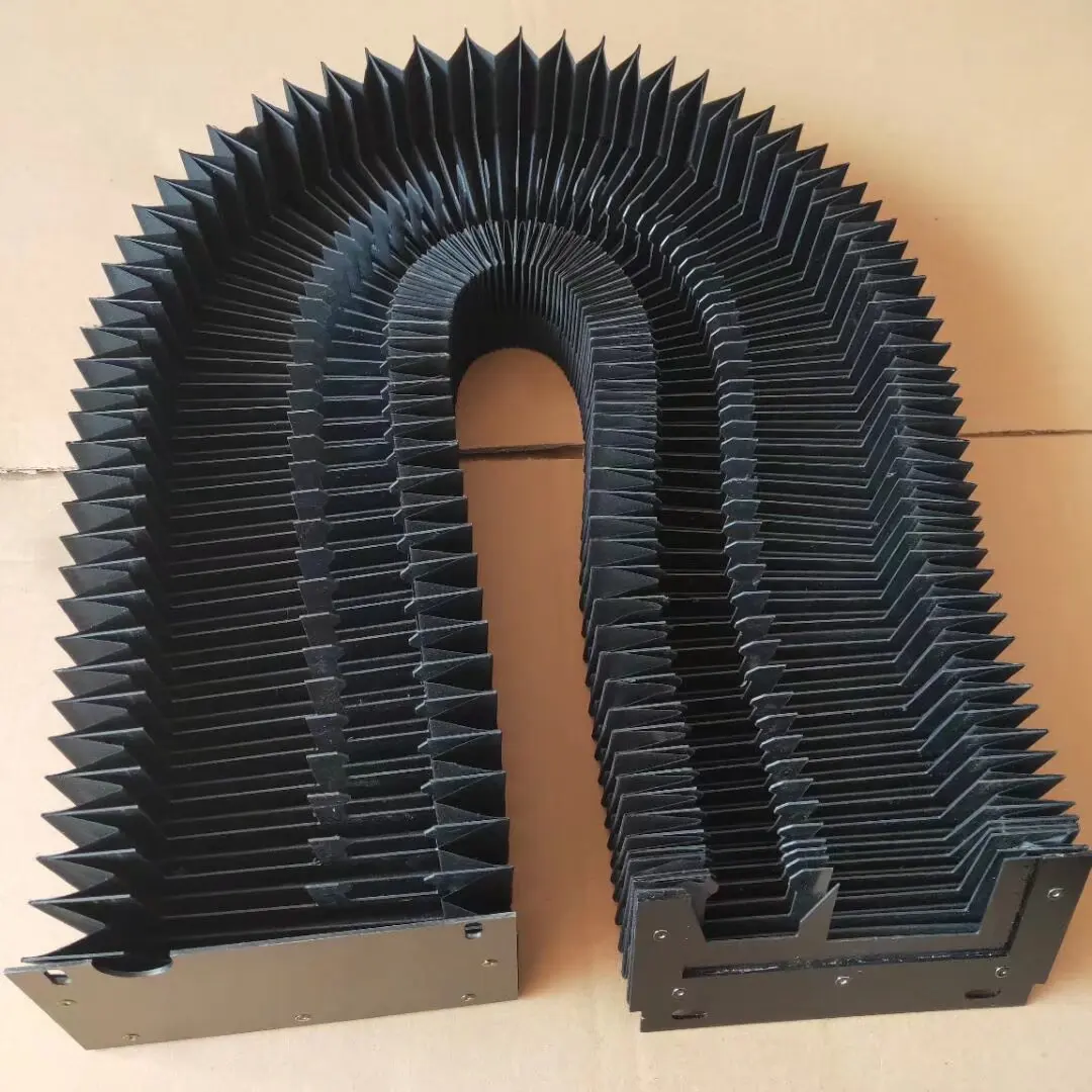 Customized Corrugation flexible machine bellows covers Laser dust shield for CNC laser cutting machine
