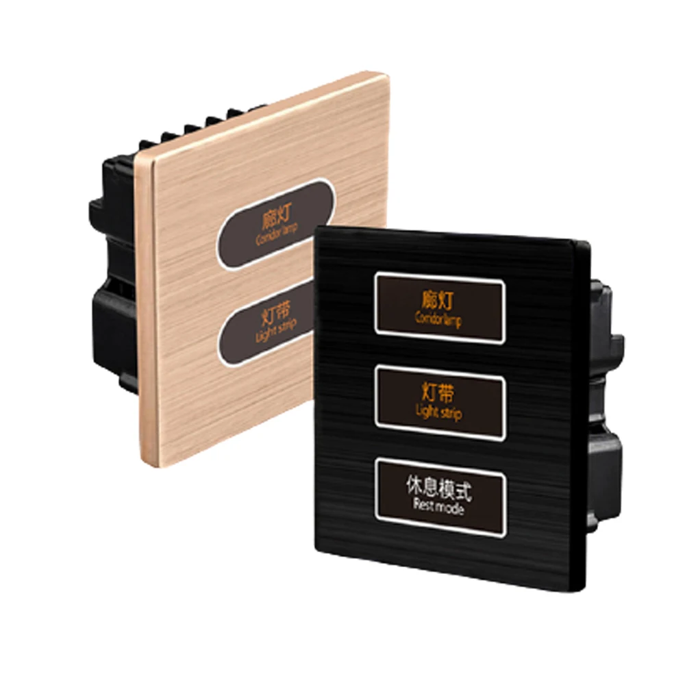 Smart life european on off 1/3/4/6 gang dimmer switch black or multicolor small 12v automatic modern light dc power switch