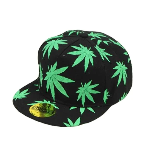 Top Quality Embroidery maple  Leaf Snapback Hat Hip Hop Snapback Hats
