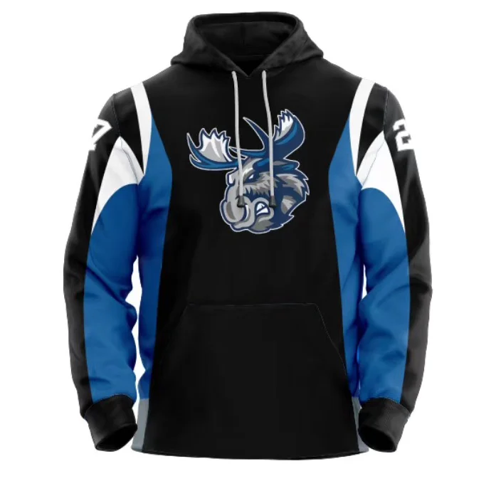 cheap sublimated printing custom hockey hoodie jersey