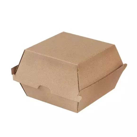 China Factory Take Away Recycled corrugated paper burger box chip box with custom logo printing