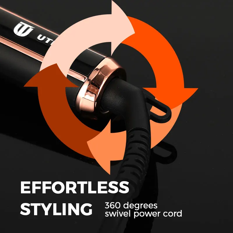 Плойка для завивки 360 градусов вращающаяся плойка с керамическим покрытием бочка профессиональная бигуди волос