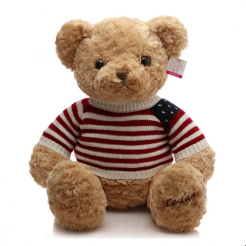 High Quality Plush Stuffed Toy Wearing Clothes Big Teddy Bear