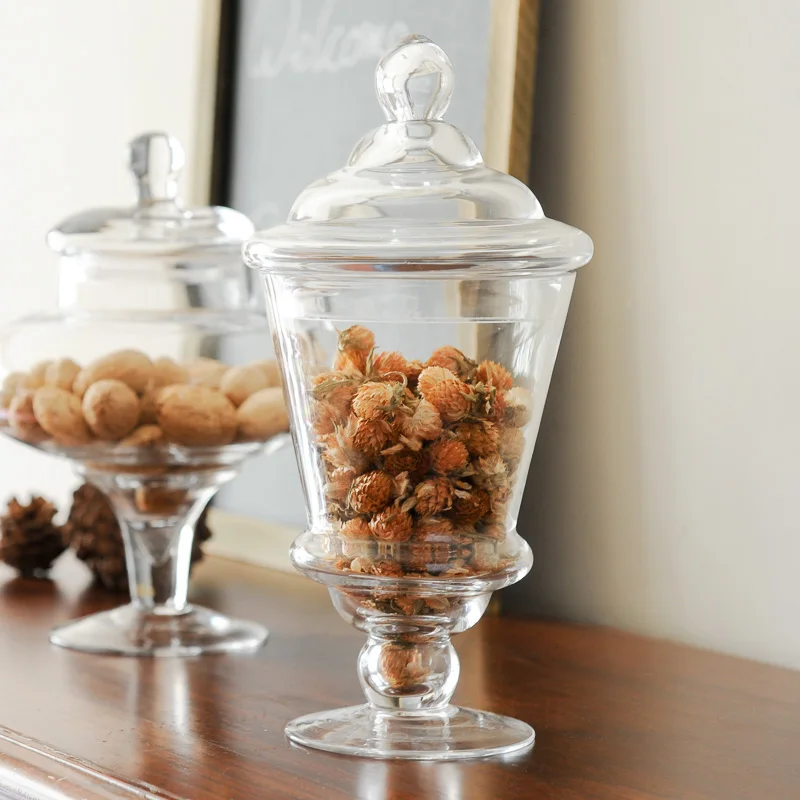 
Wholesale Customize 2019 New Glass Apothecary Jar with lid Welcome OEM accept logo 