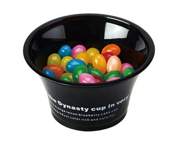 130ml 135ML Round Mousse Cake Cup Glass 5oz Jelly Mousse Pudding Cups Plastic with Lid  for Jelly Ice Cream