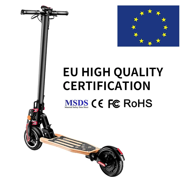 ZUKBOARD CITY electric scooter with patented hybrid suspension and modular design that meets our requirement