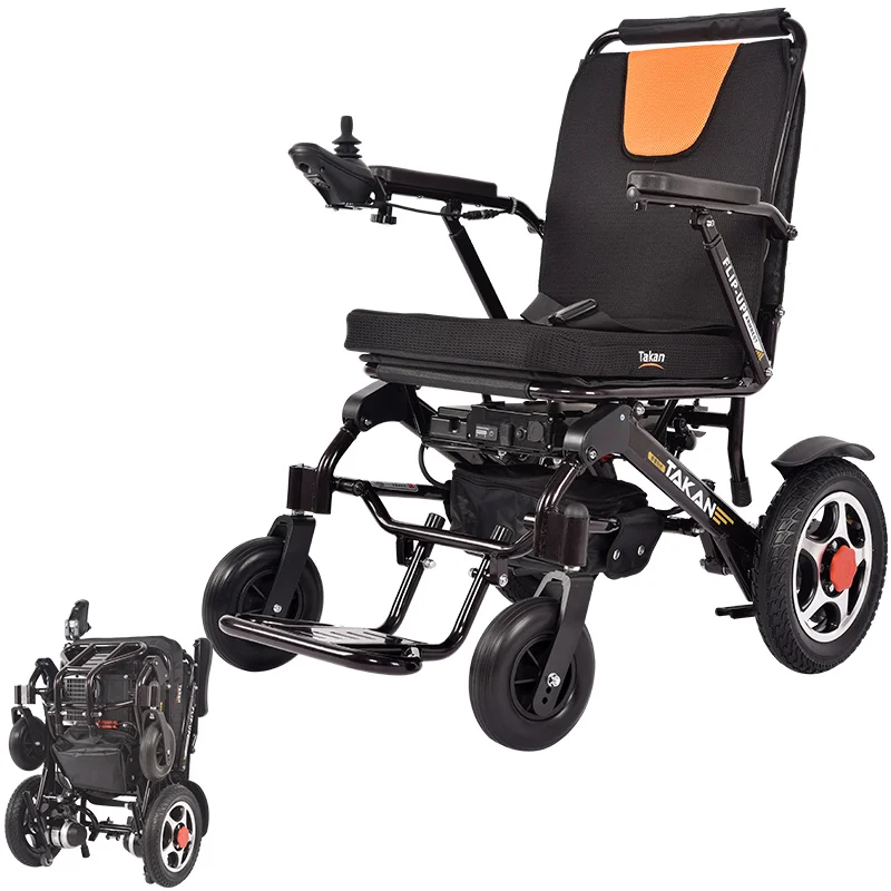 2022 High Quality Sports Electric Wheelchair Black Lightweight Luxury Seats Ultralight Wheelchair Folding Electric Wheelchair