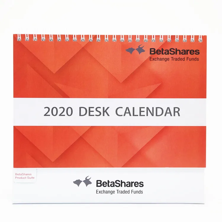 
2020 Wholesale craft cover 12 month custom table desk desktop calendar printing 