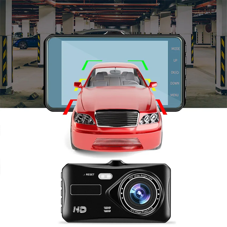1080P 2 in 1 Car Radar Detector Built-in G-sensor 170 degree Over Speed Alarm flow car camera detector de radar