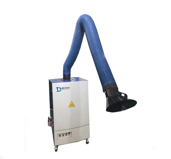 Китайский Промышленный Портативный пылесборник, мобильный экстрактор дыма