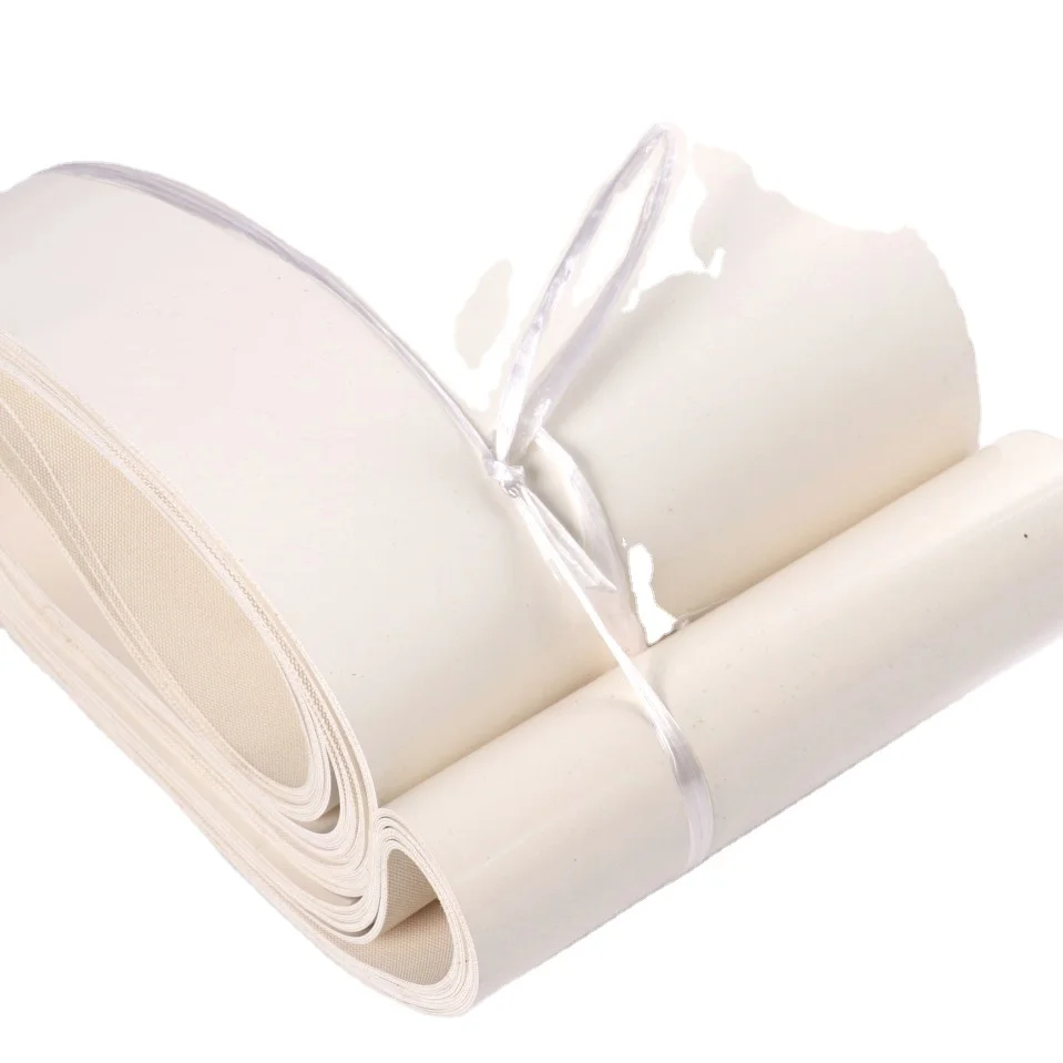 2mm white rough top pvc conveyor belt