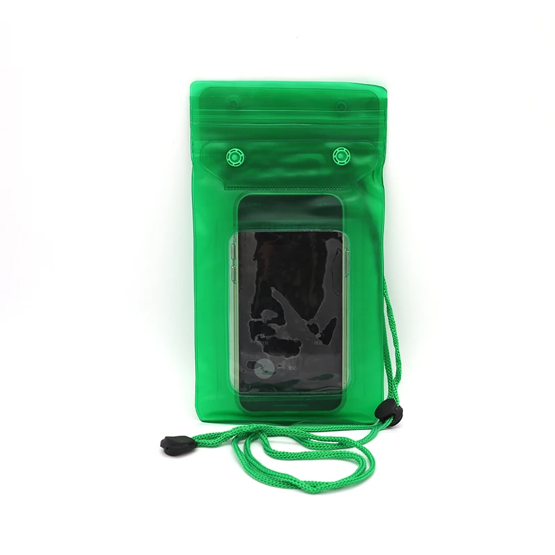 Waterproof multipurpose touch screen PVC cell phone case with watertight lock