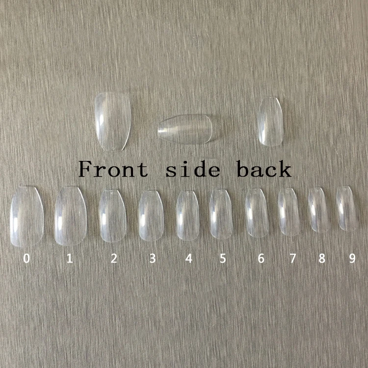 Hot Selling 500 Pcs Coffin Full Cover Nail Supply Ladies Personal Care Artificial Nails