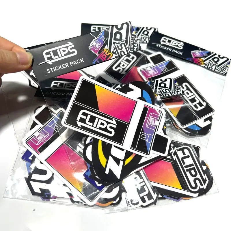 Custom Die Cut Sticker Vinyl Label logo Waterproof Pack Brand Electronic Transparent