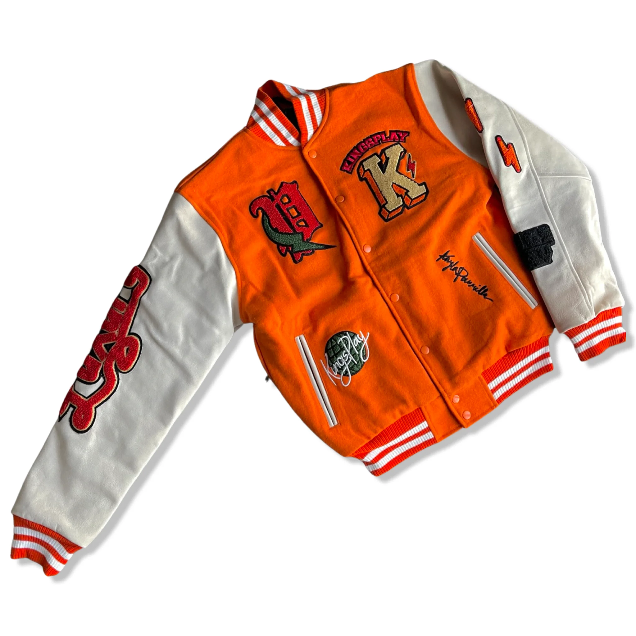 Custom varsity jacket unisex university pop chenille patches logo embroidery varsity